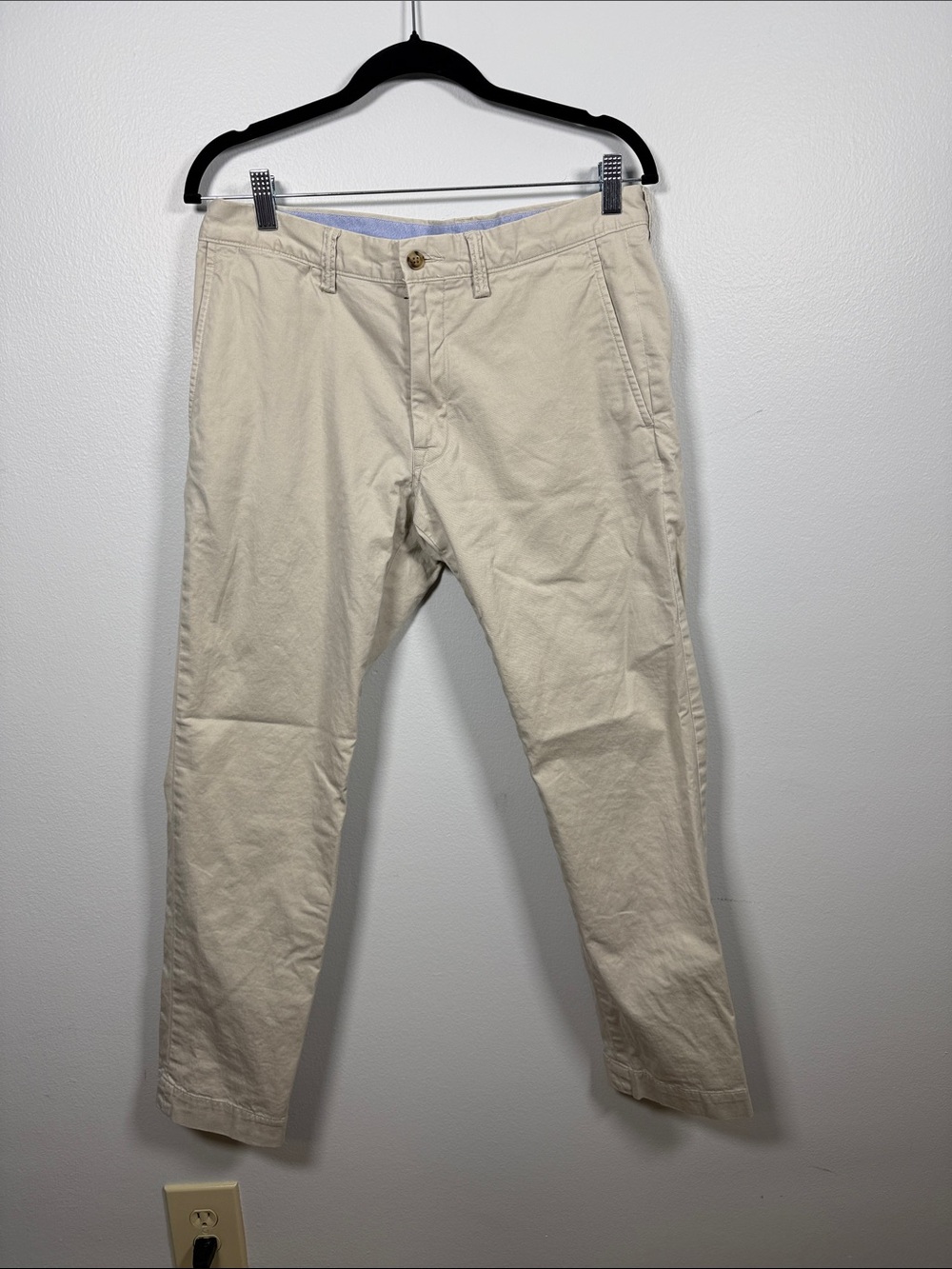 Polo by Ralph Lauren Men's Slim Fit Chino Pants - Cream/Tan 32x30* (Fits 32x27)